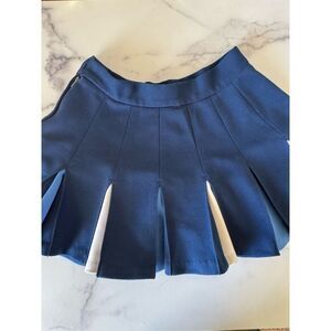 Kandel vintage 70’s 80’s Goddard High school cheerleader mini pleated skirt blue